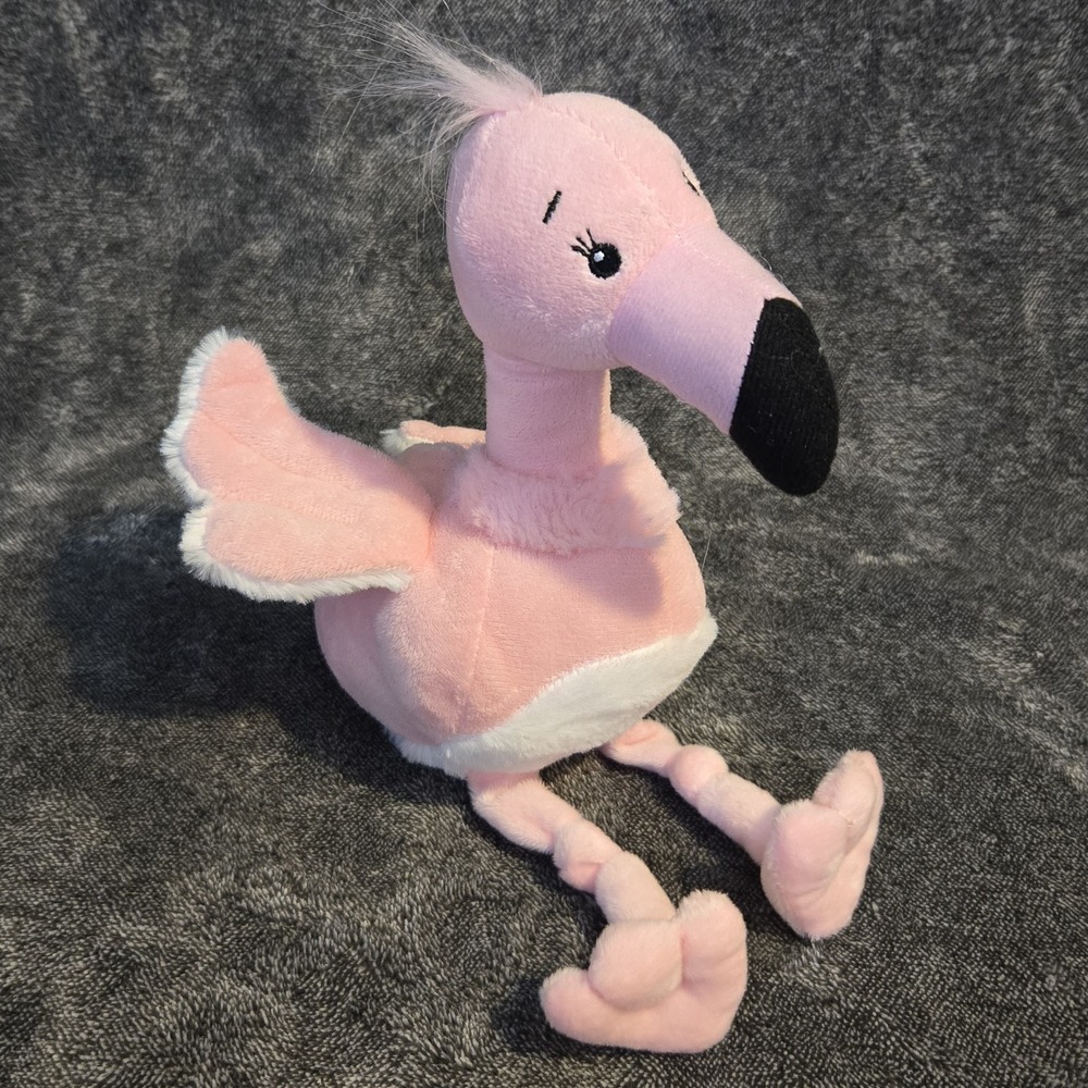 Baby Ganz Cora Flamingo Plush Stuffed Animal Pink Long Legs BG4080 9" Lovey Toy